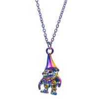 Zinc Alloy Jewelry Pendants, Santa Claus, colorful plated, fashion jewelry, multi-colored 