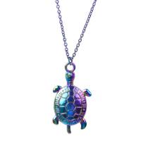 Pendentifs animaux en alliage de zinc, tortue, Placage coloré, bijoux de mode, multicolore Vendu par PC