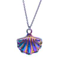 Zinc Alloy Jewelry Pendants, Shell, colorful plated, fashion jewelry, multi-colored 