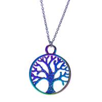 Zinc Alloy Jewelry Pendants, Tree, colorful plated, fashion jewelry, multi-colored 