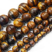 Tiger Eye Beads, Round, polished, DIY, mixed colors cm 