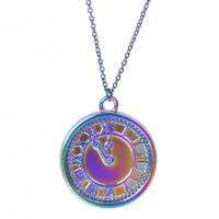 Zinc Alloy Jewelry Pendants, Clock, colorful plated, fashion jewelry, multi-colored cm 