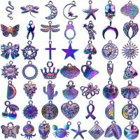 Zinc Alloy Jewelry Pendants, colorful plated, fashion jewelry, multi-colored, 10-50mm 