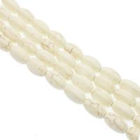 Synthetic Turquoise Beads, Tube, polished, DIY, white cm 