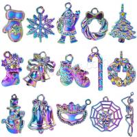 Zinc Alloy Pendant, colorful plated, fashion jewelry, multi-colored, 11-24mm 