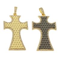 Cubic Zirconia Micro Pave Brass Pendant, plated, micro pave cubic zirconia Approx 3mm 