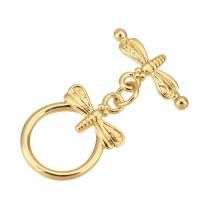 Brass Toggle Clasp, gold color plated 