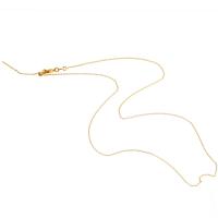 laiton collier de chaîne, Plaqué d'or, unisexe, doré cm, Vendu par PC