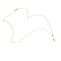 laiton collier de chaîne, Plaqué d'or, unisexe, doré cm, Vendu par PC