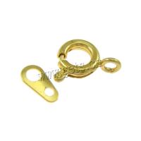 Brass Spring Ring Clasp, plated 6mm 