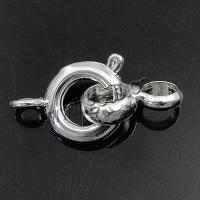 Brass Spring Ring Clasp, plated 