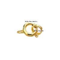 Brass Spring Ring Clasp, plated 