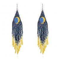 Seedbead Tassel Earring, for woman 