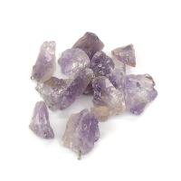 Amethyst Anhänger Februar Birthstone, mit Eisen, Klumpen, poliert, violett, 17-24mm, verkauft von PC