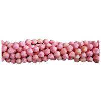 Abalorios de Nácar Rosado Natural, Nácar Rosada, Esférico, pulido, Superficie de corte en forma de estrella & Bricolaje, Rosado, 8mm, longitud:38 cm, Vendido por Sarta