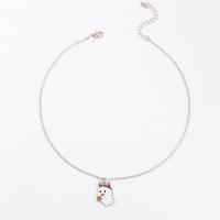 Zinc Alloy Necklace, Unisex & Halloween Jewelry Gift & enamel cm 