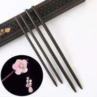 Hair Stick Findings, Wood, DIY black 