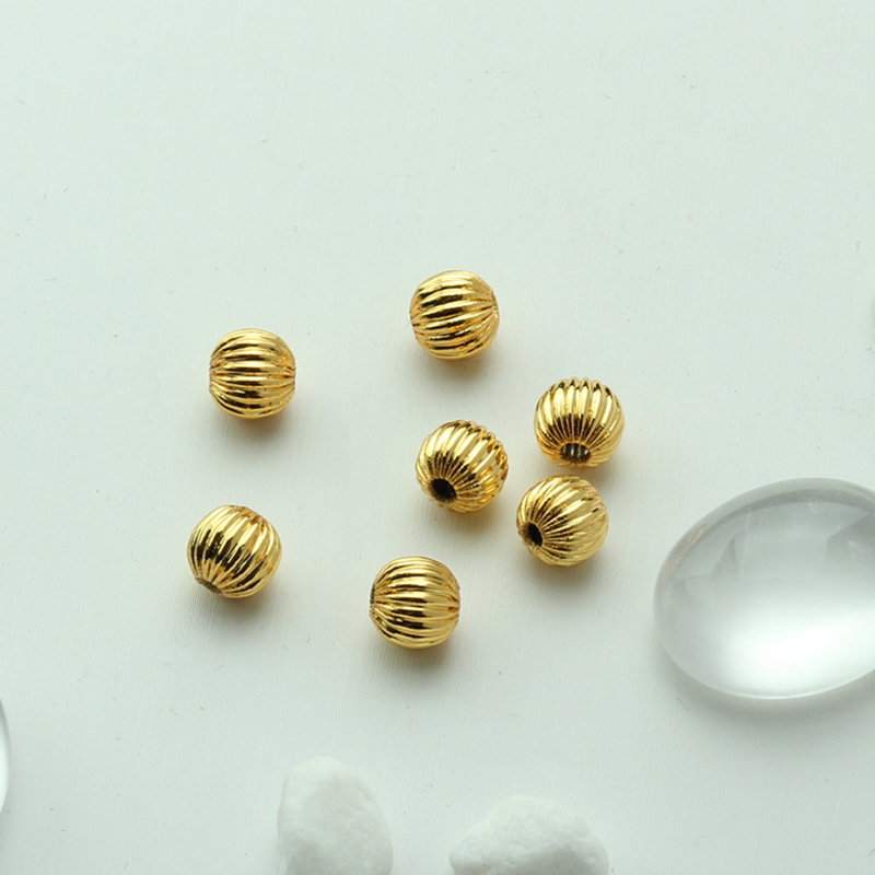 Brass Jewelry Beads, plated, DIY & different size for choice, more colors for choice, Sold By PC