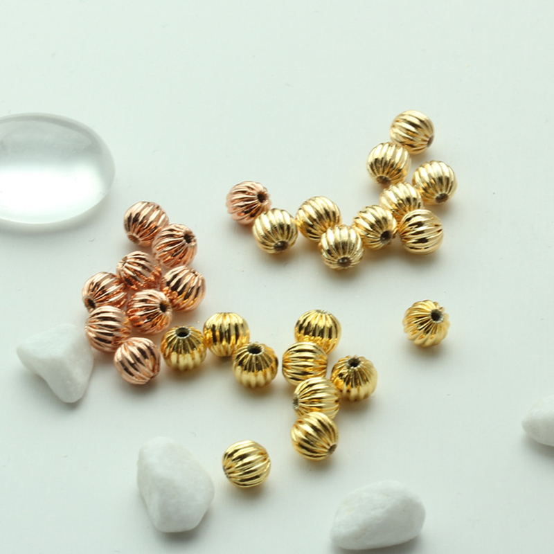 Brass Jewelry Beads, plated, DIY & different size for choice, more colors for choice, Sold By PC