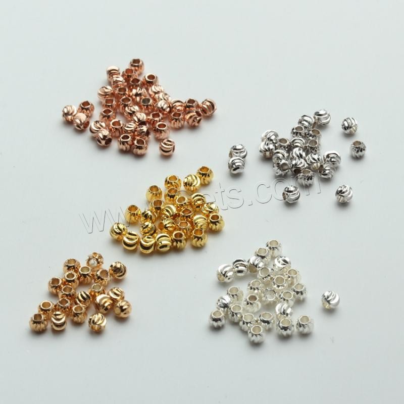 Brass Jewelry Beads, plated, DIY & different size for choice, more colors for choice, Sold By PC