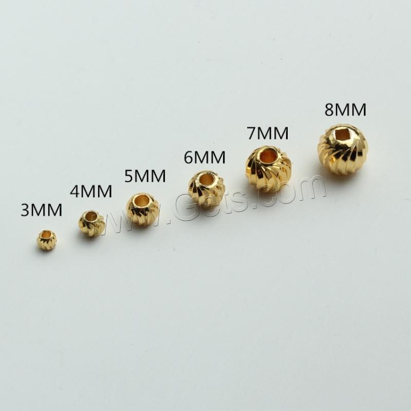 Brass Jewelry Beads, plated, DIY & different size for choice, more colors for choice, Sold By PC