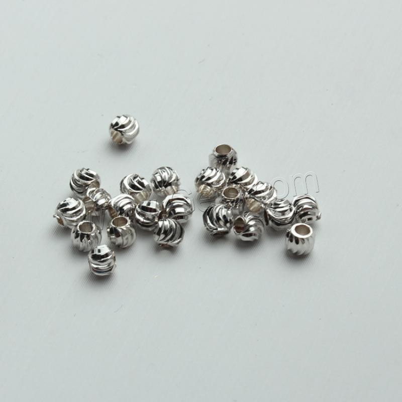 Brass Jewelry Beads, plated, DIY & different size for choice, more colors for choice, Sold By PC