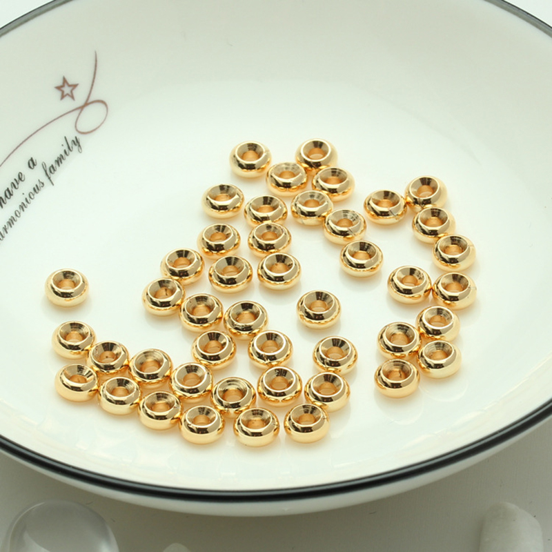 Brass Spacer Beads, plated, DIY & different size for choice, more colors for choice, Sold By PC