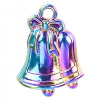 Zinc Alloy Christmas Pendants, Christmas Bell, colorful plated, fashion jewelry, multi-colored cm 