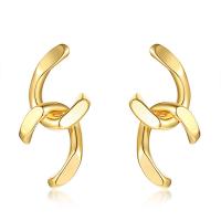 Stainless Steel Drop Earring, gold color plated, for woman 