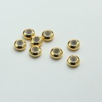 Brass Positioning Bead, Wheel, 18K gold plated, DIY 