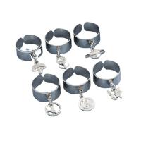 Zink-Legierung Ring Set, Zinklegierung, 6 Stück & Modeschmuck & für Frau, originale Farbe, verkauft von setzen