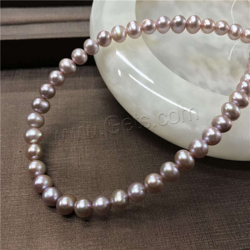 Round Cultured Freshwater Pearl Beads, different size for choice, more colors for choice, Length:Approx 15 Inch, Sold By Strand