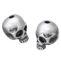 Stainless Steel Beads, Skull, original color Approx 2mm 