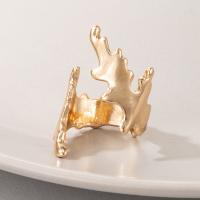 Zinc Alloy Cuff Finger Ring, gold color plated, fashion jewelry, golden 