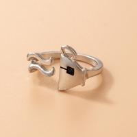 Zinc Alloy Cuff Finger Ring, silver color plated, fashion jewelry, silver color 