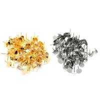 Stainless Steel Earring Stud Component, plated 