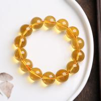 Citrine Bracelet, Unisex, 14mm Approx 14-16 cm 