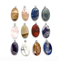 Gemstone Jewelry Pendant, Natural Stone, Oval 