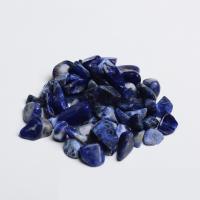 Gemstone Chips, Sodalite & no hole, green 