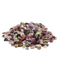 Gemstone Chips, Tourmaline, Nuggets & no hole, multi-colored 