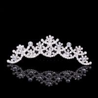 Bridal Tiaras, Zinc Alloy, plated, for woman & with rhinestone & hollow 