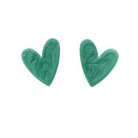 Acrylic Stud Earring, Heart, fashion jewelry & for woman 