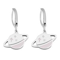 Boucle d'oreille en acier inoxydable Dangle, Acier inoxydable 316, pour femme, argent, 8-15mm, Vendu par PC