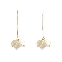 Plastic Pearl Zinc Alloy Earring, with Plastic Pearl, plated, fashion jewelry & for woman 