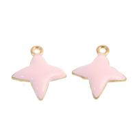 Zinc Alloy Enamel Pendants, pink 