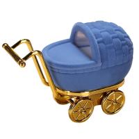 Velvet Ring Box, Velvet box, Baby Pram, other effects, blue 