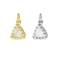 Cubic Zirconia Micro Pave Brass Pendant, Heart, high quality plated, micro pave cubic zirconia Approx 2mm 