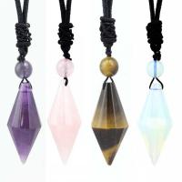 Gemstone Necklaces, with Nylon Cord & Unisex Inch 