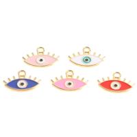 Zink-Legierung Evil Eye Anhänger, Zinklegierung, Auge, Emaille, keine, 16x20x3mm, 100PCs/Tasche, verkauft von Tasche