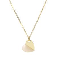 Zinc Alloy Necklace, Heart, plated, oval chain & for woman Approx 16 Inch 